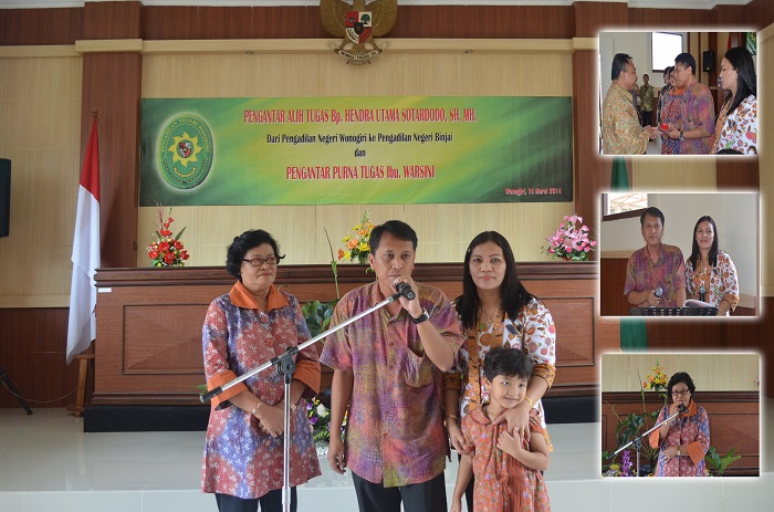 Pengantar alih tugas pak hendra